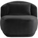 Soraya Shadow Grey Swivel Armless Chair, Swivel